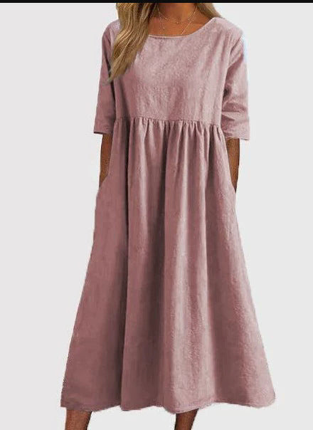 Sylvia™ – Relaxed A-Line Midi Dress