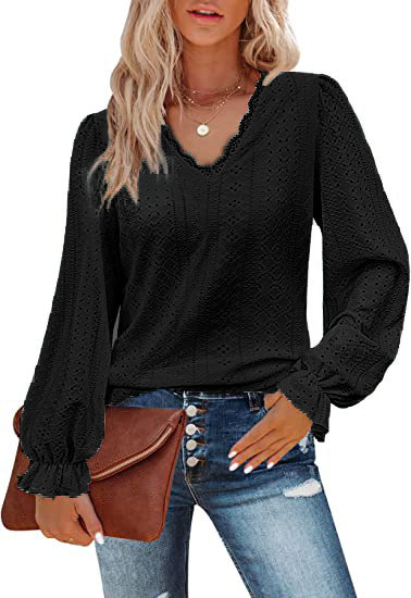 Sylvia™ – Scalloped Eyelet Blouse