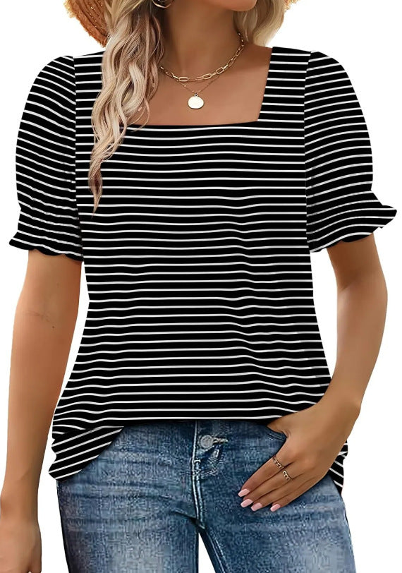 Sylvia™ – Square Neck Puff Sleeve Top