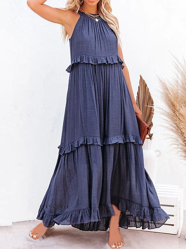 Sylvia™ – Tiered Ruffle Maxi Dress