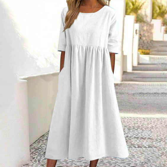 Sylvia™ – Relaxed A-Line Midi Dress