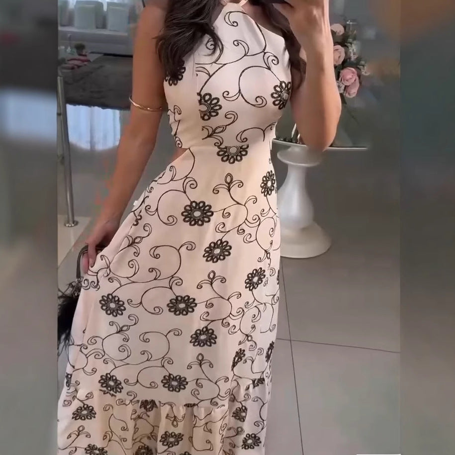 Sylvia™– Floral Embroidered Maxi Dress