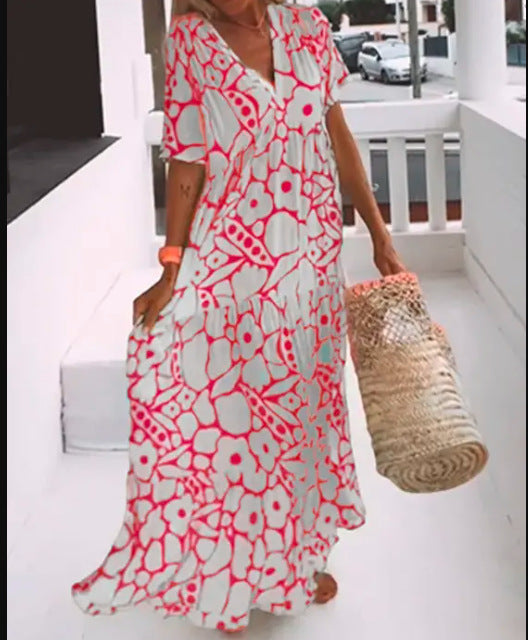 Sylvia™ – Printed Flowy Maxi Dress