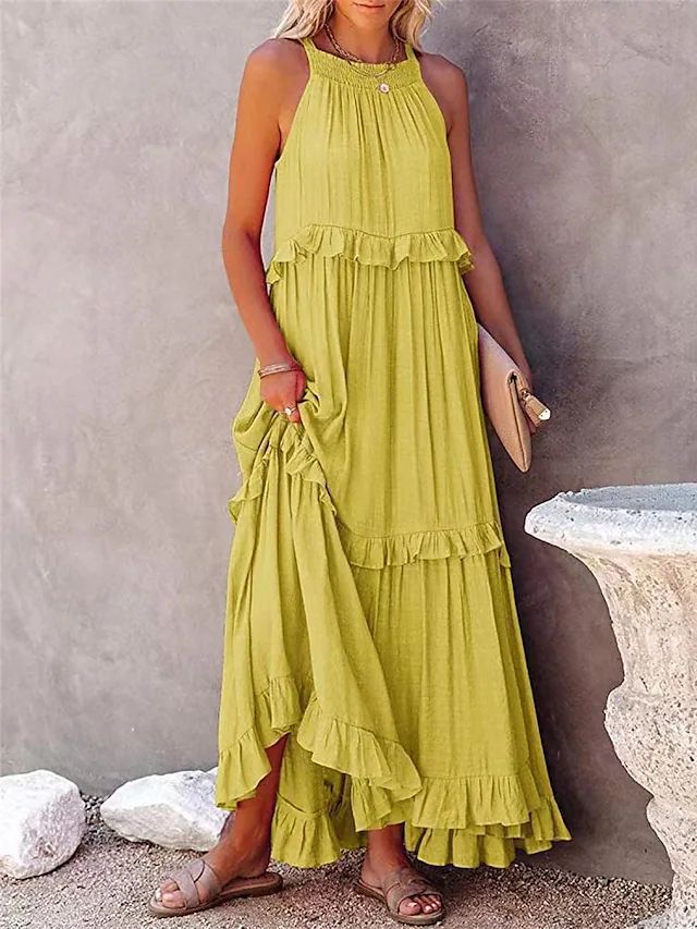 Sylvia™ – Tiered Ruffle Maxi Dress