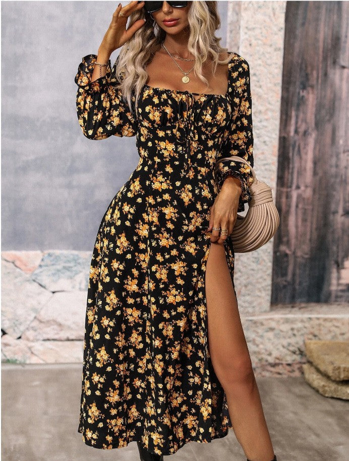 Sylvia™ – Romantic Floral Midi Dress