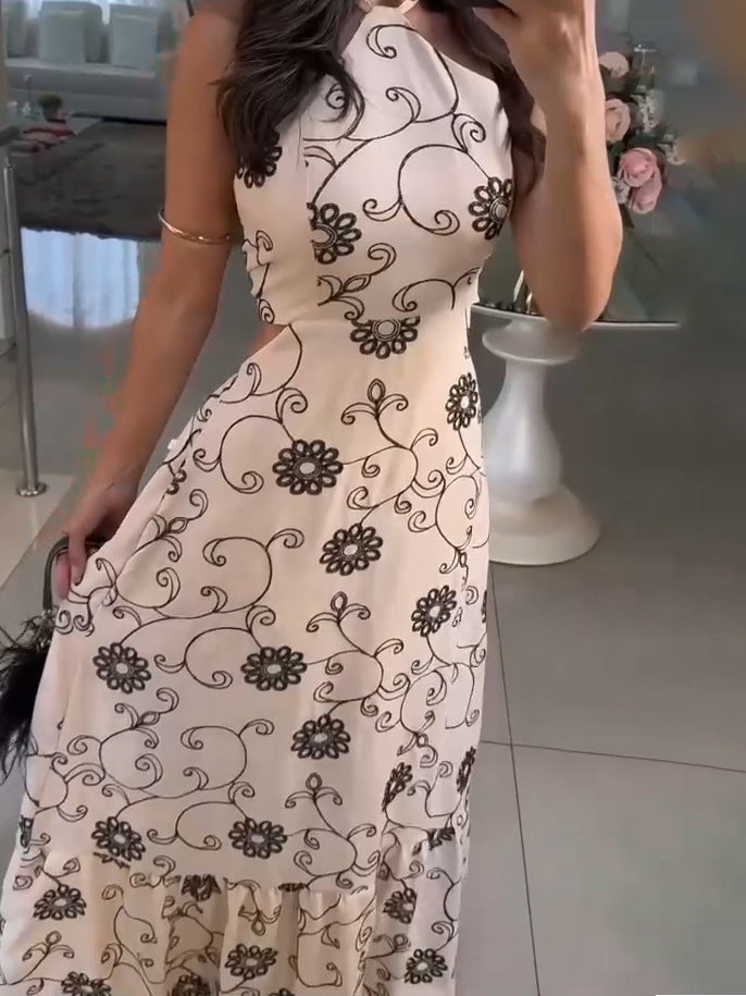 Sylvia™– Floral Embroidered Maxi Dress