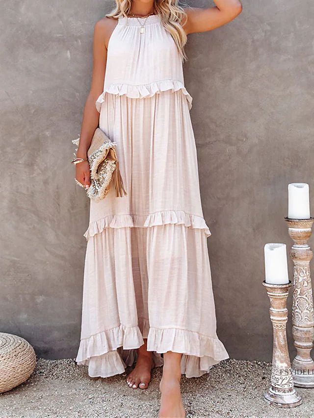 Sylvia™ – Tiered Ruffle Maxi Dress