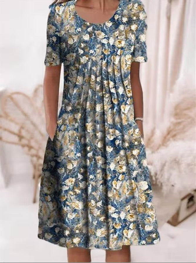 Sylvia™ – Relaxed Floral Pocket Dress