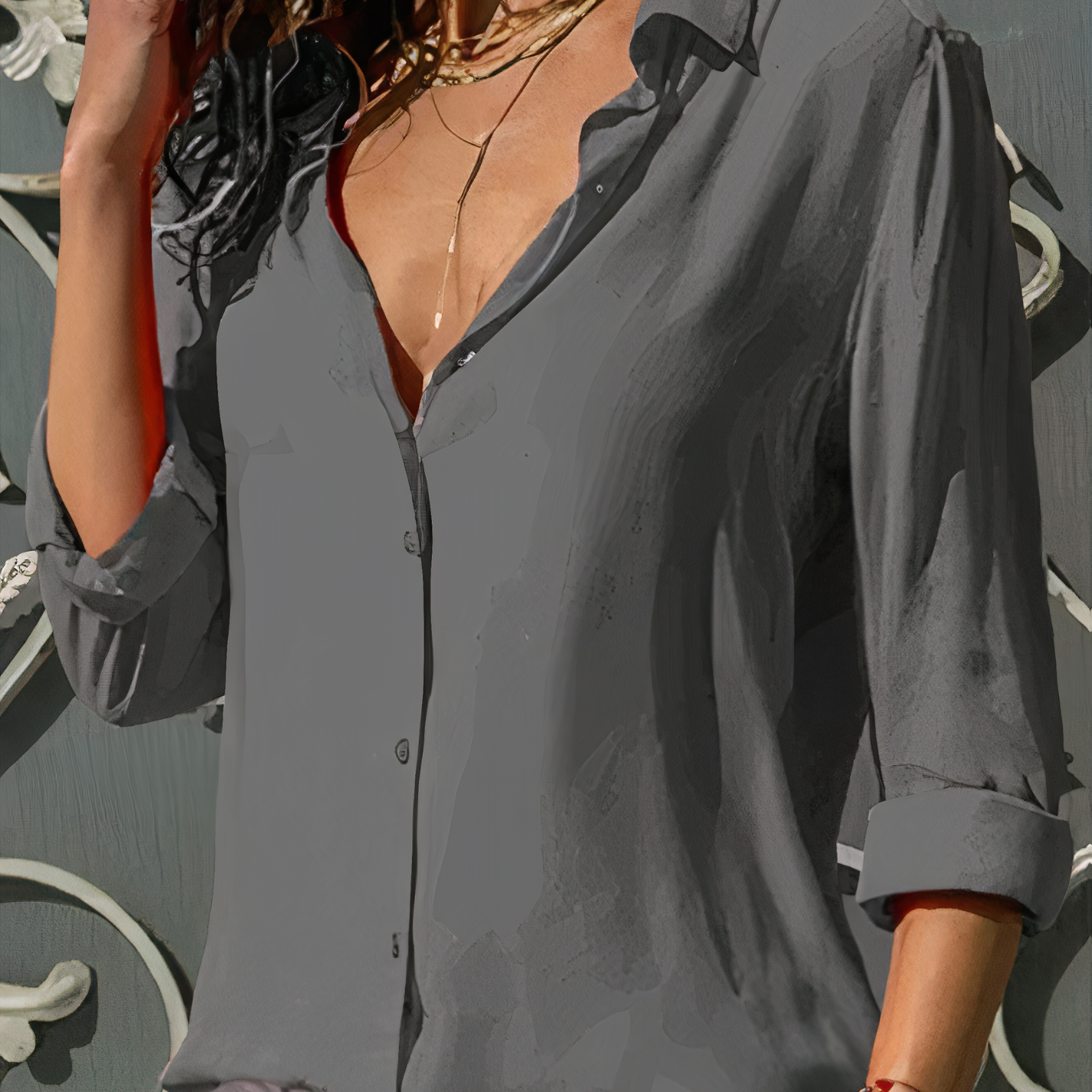 Sylvia™ | Graceful Chiffon Blouse for Women
