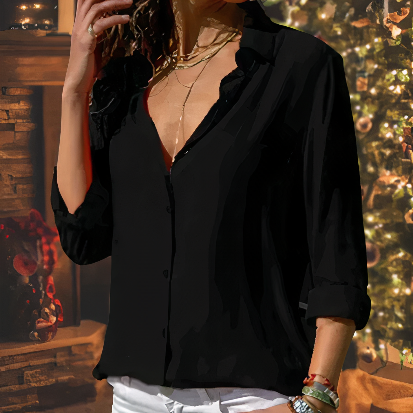 Sylvia™ | Graceful Chiffon Blouse for Women