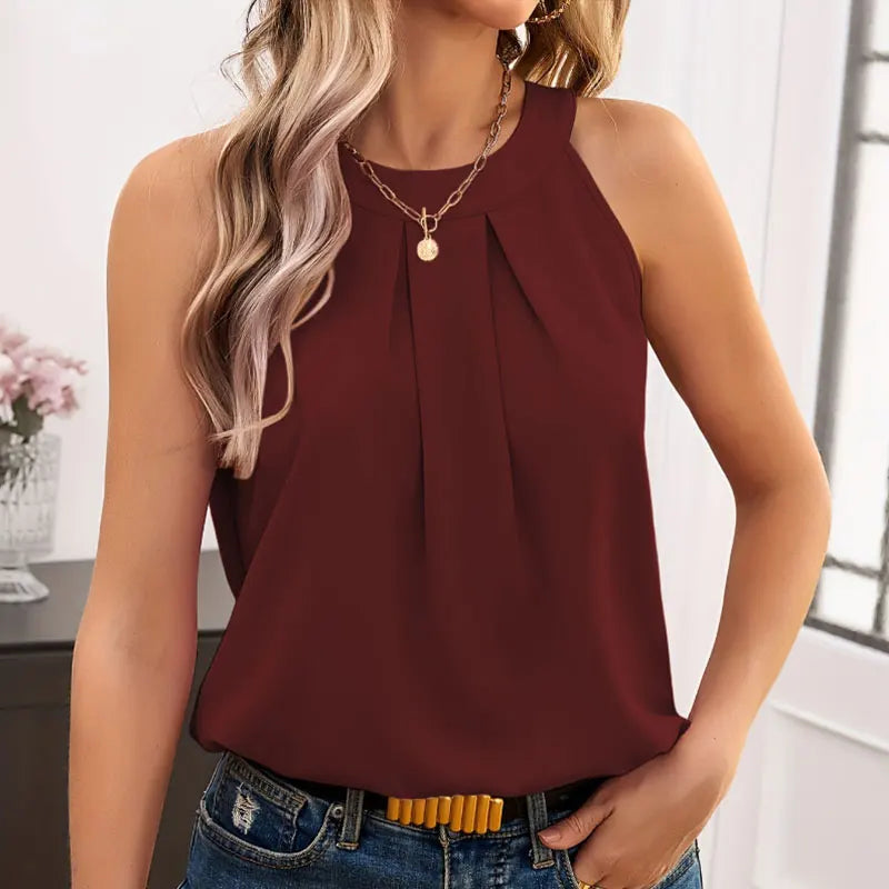 Sylvia™ – Relaxed Fit V-Neck Blouse