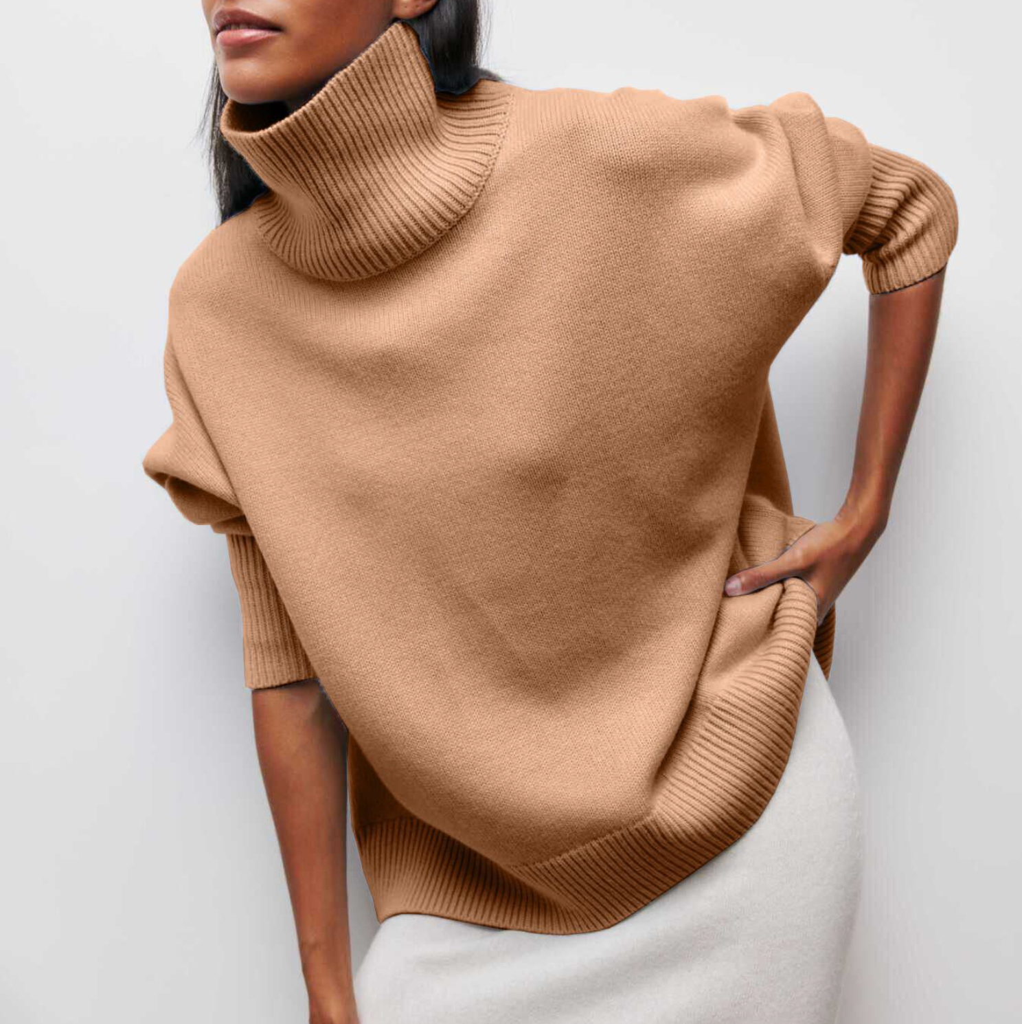 Sylvia™ - Knitted turtleneck Jumper