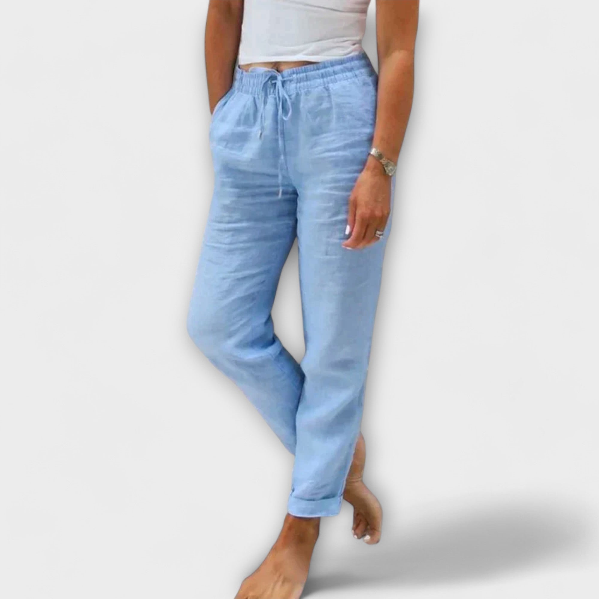 Sylvia™ - Light Linen Trousers