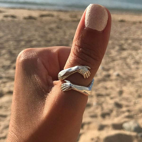 Sylvia™ - Silver Adjustable Hug Ring
