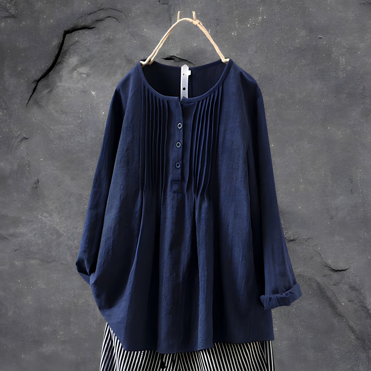 Sylvia™ – Pleated Button Blouse