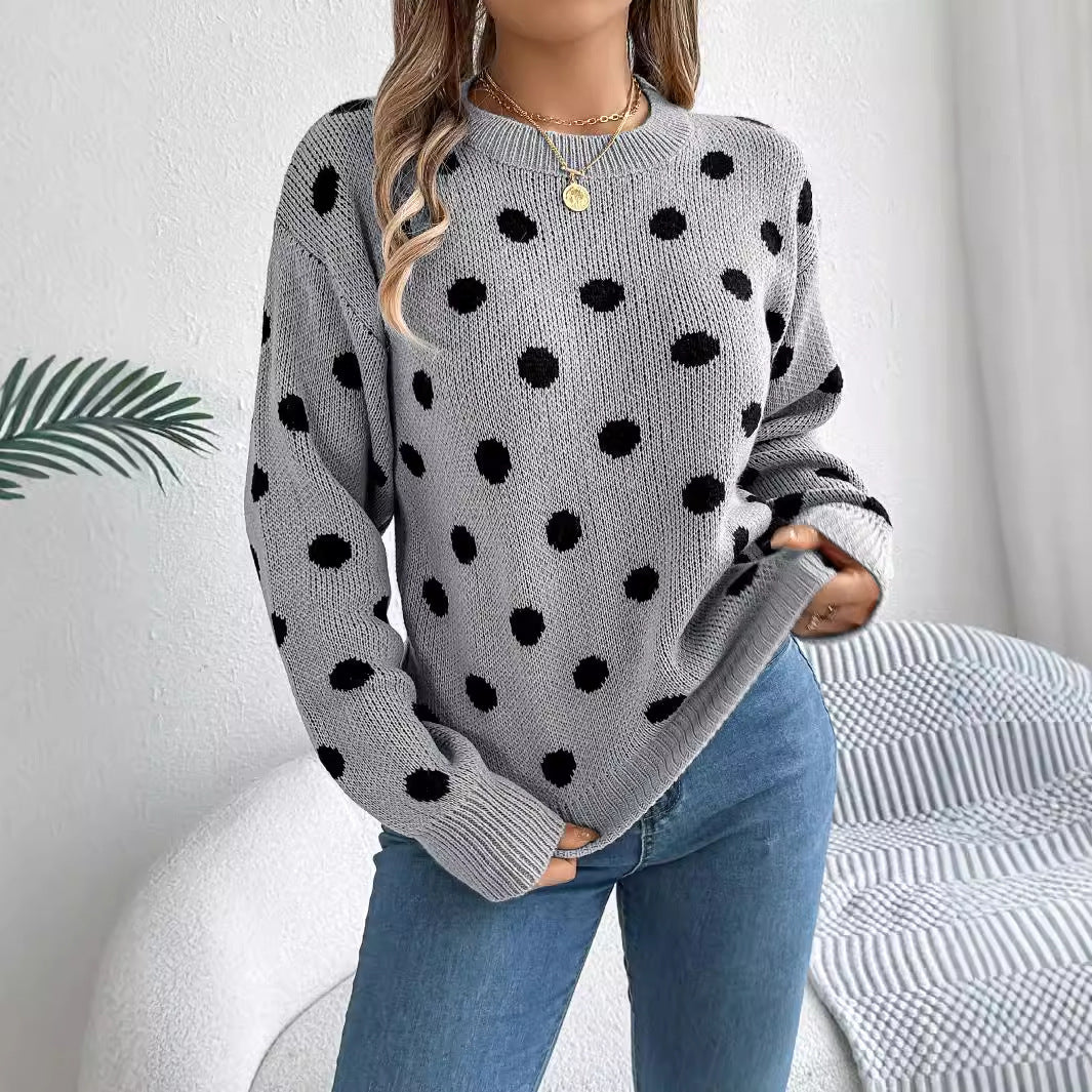 Sylvia™ – Polka Dot Knit Jumper