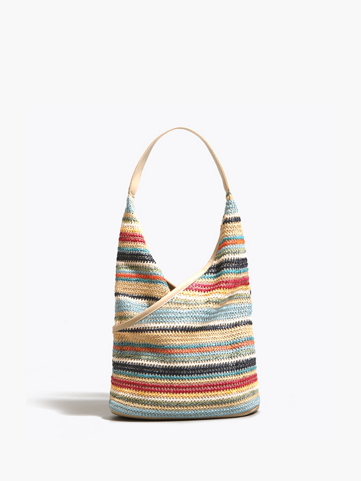 Sylvia™ Rainbow Grass Woven Shoulder Bag