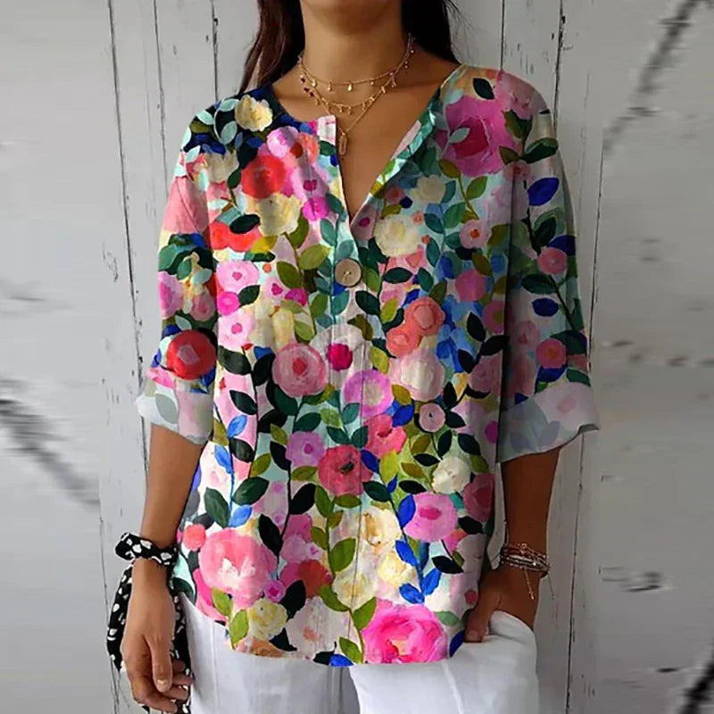 Sylvia™ - Floral Charm Blouse