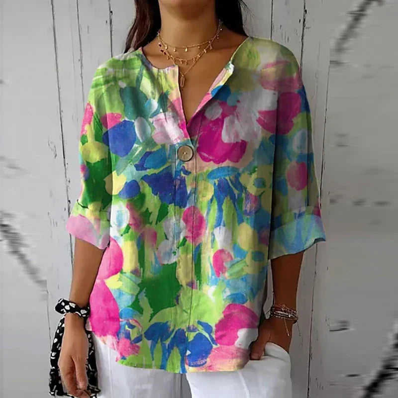 Sylvia™ - Floral Charm Blouse