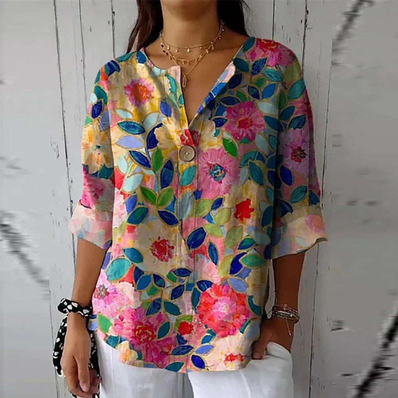 Sylvia™ - Floral Charm Blouse