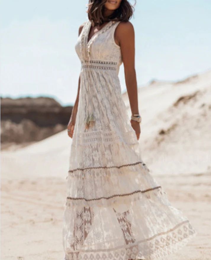 Sylvia™ – Lace Maxi Dress