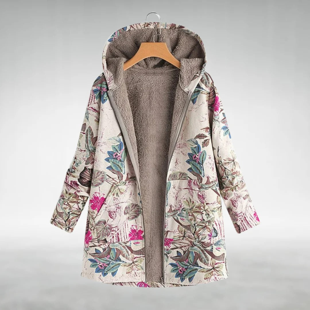 Sylvia™ | floral fleece jacket