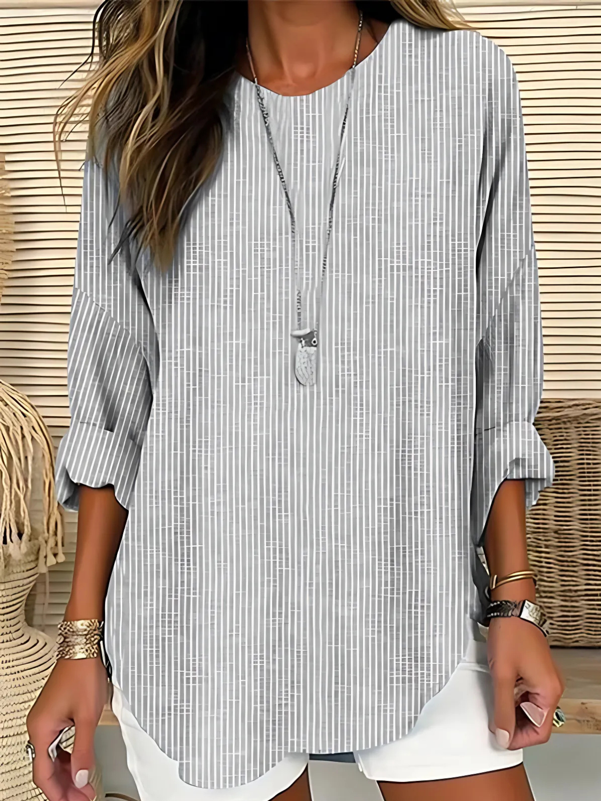 Sylvia™ – Relaxed Striped Tunic Top