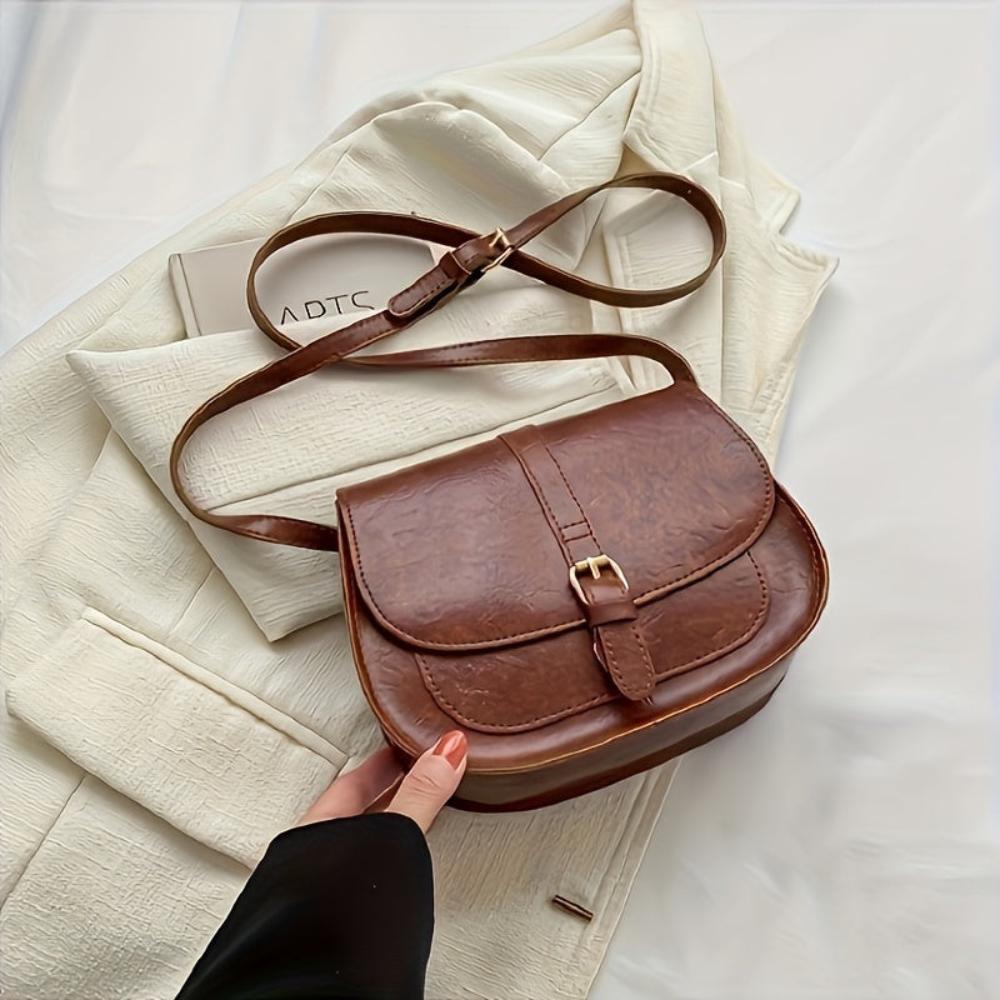 Sylvia™ | Classic Saddle Crossbody Bag
