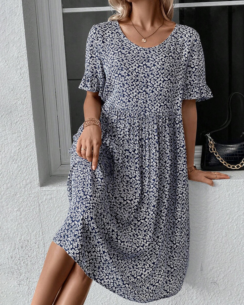 Sylvia™ - Elegant Floral Midi Dress for Women