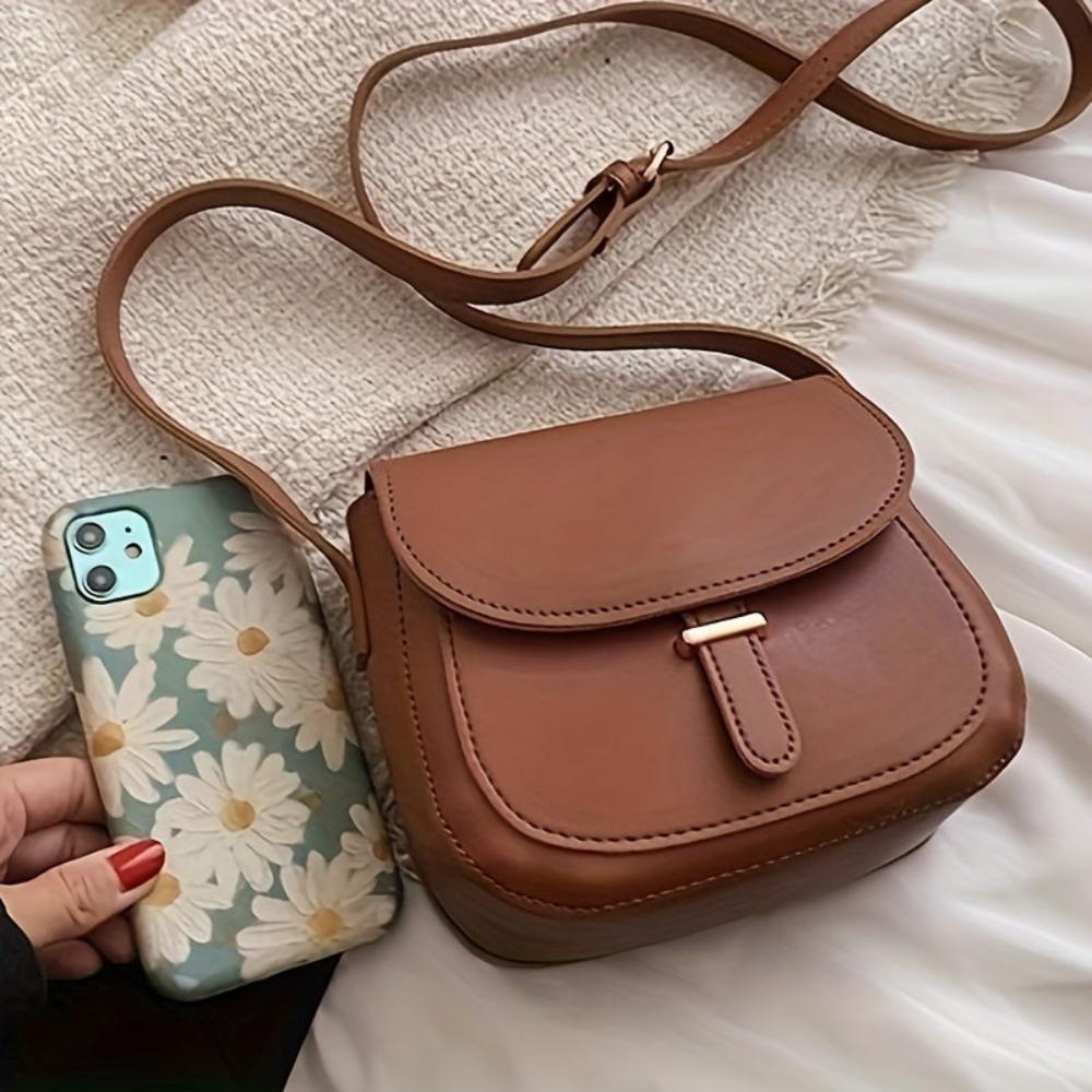 Sylvia™ | Retro Saddle Crossbody Bag