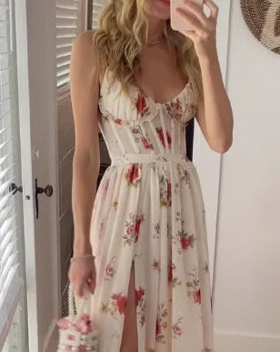Sylvia™ – Floral Ruffle Maxi Dress