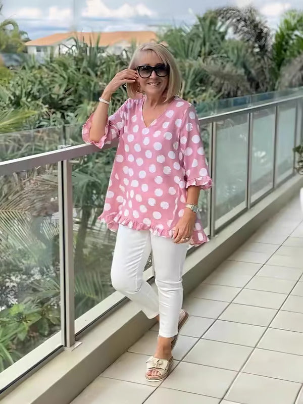 Sylvia™ – Relaxed Polka Dot Tunic