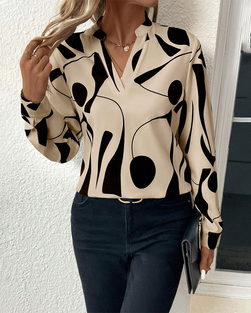 Sylvia™ | Chic Elegant Blouse with Opulent Design and Long Sleeves
