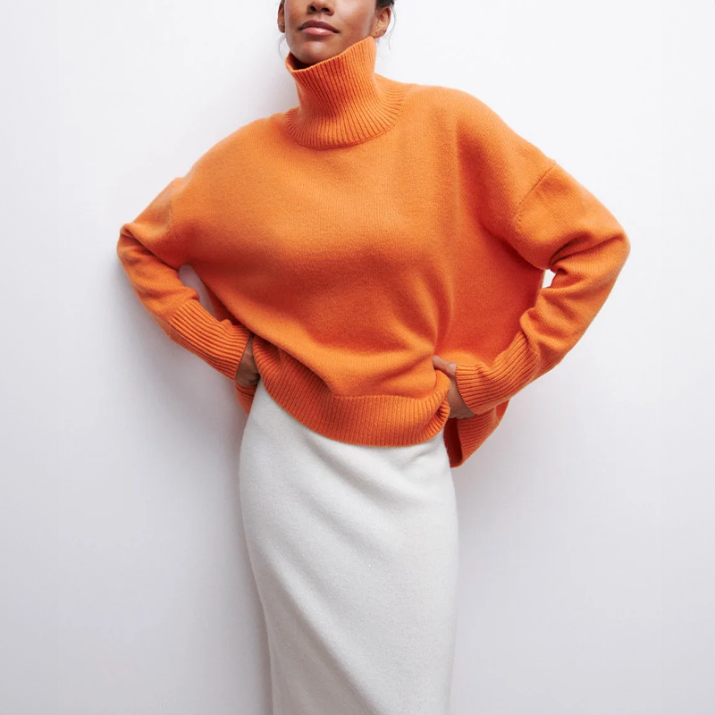 Sylvia™ - Knitted turtleneck Jumper
