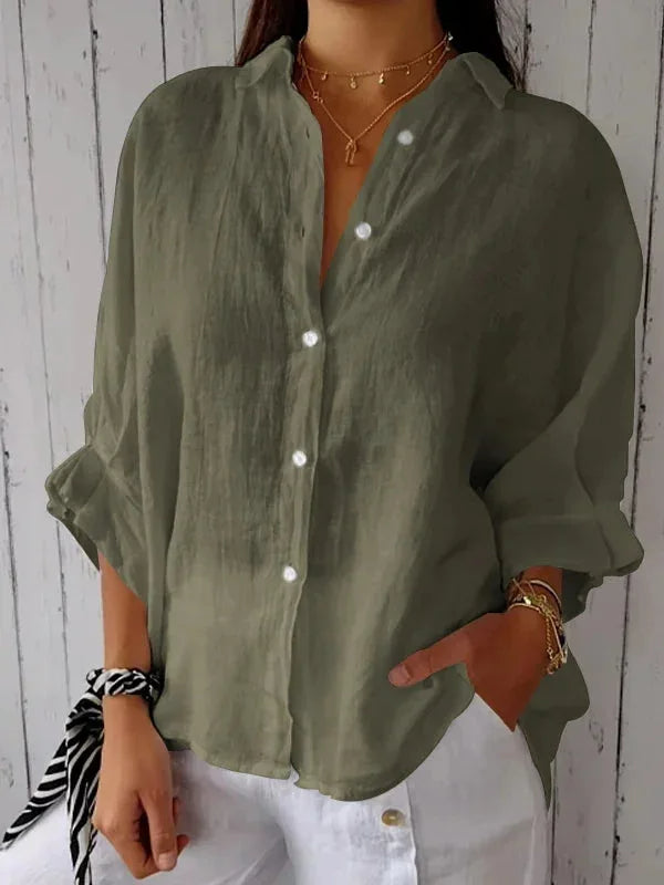 Sylvia™ – Relaxed Button-Up Shirt