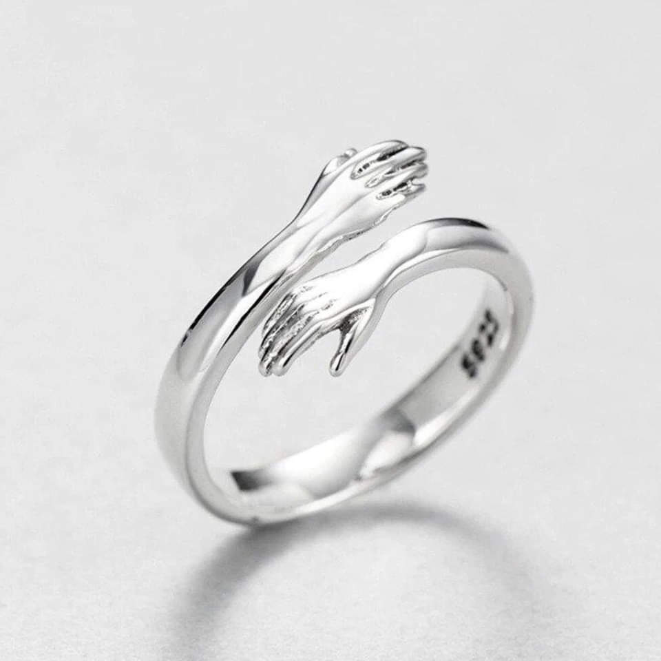 Sylvia™ - Silver Adjustable Hug Ring
