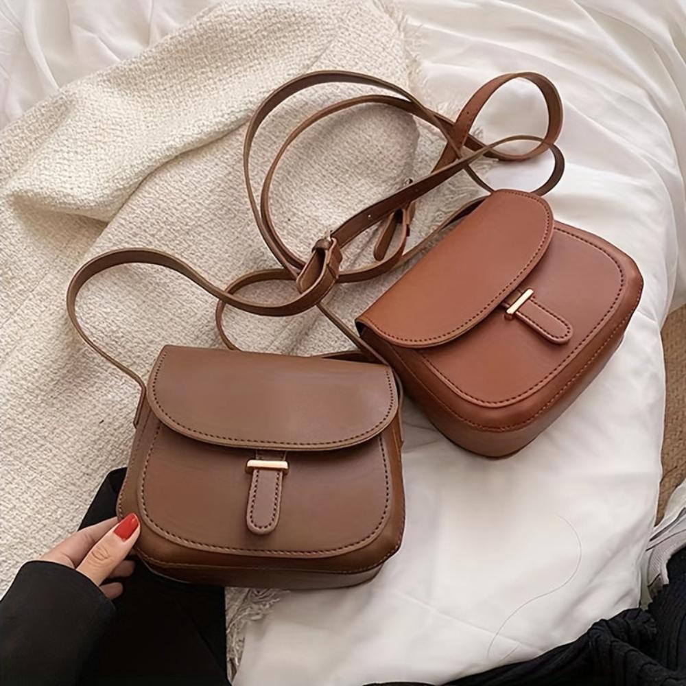 Sylvia™ | Retro Saddle Crossbody Bag