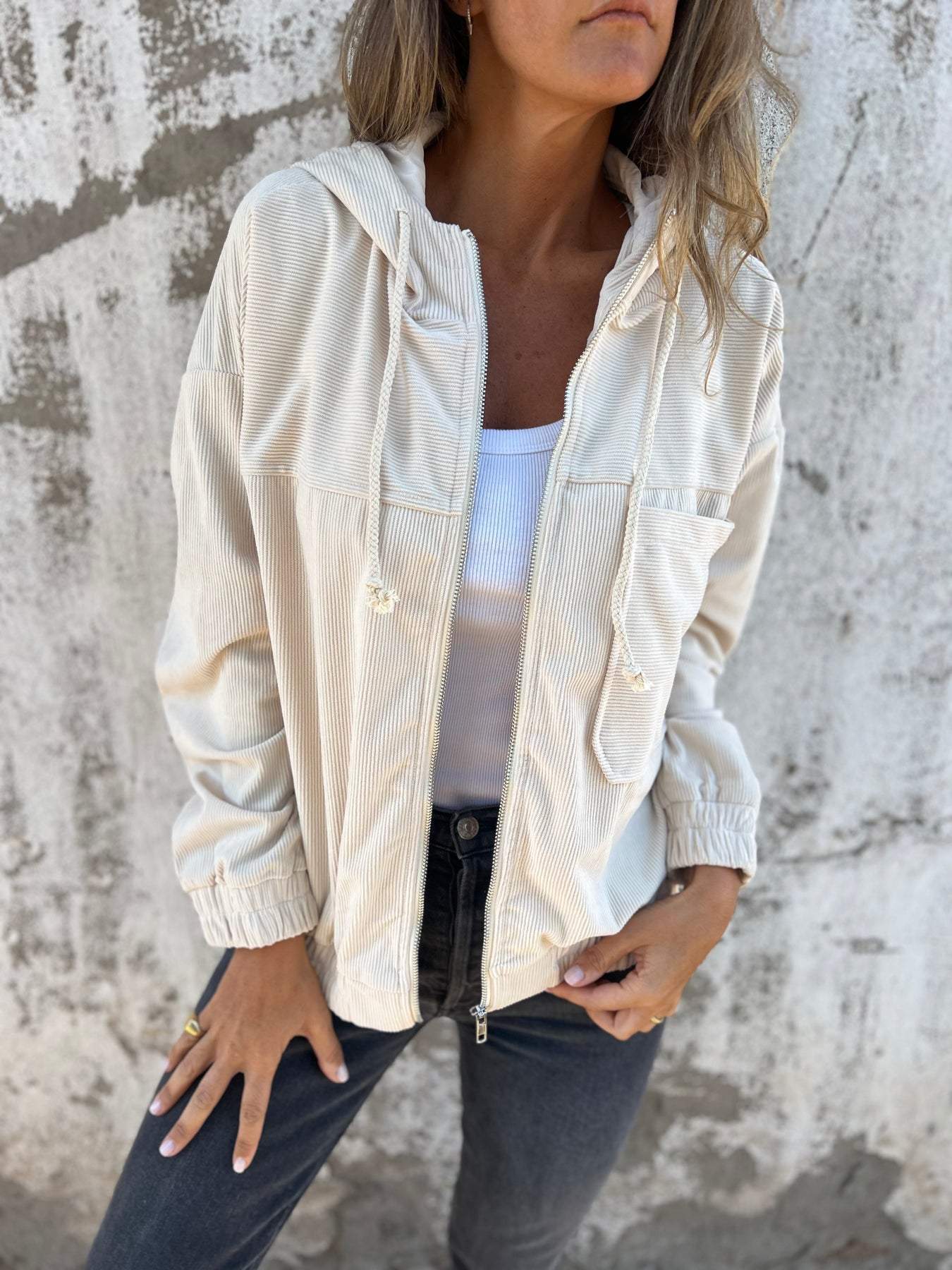 Sylvia™ - Casual jacket with hood and zip