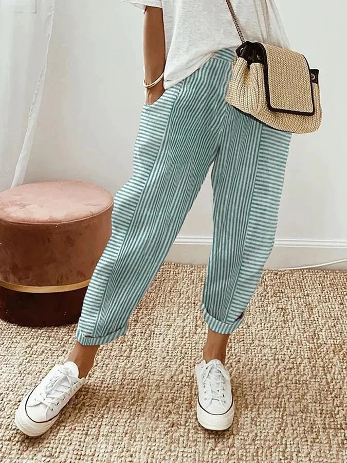 Sylvia™ – Striped Relaxed Trouser