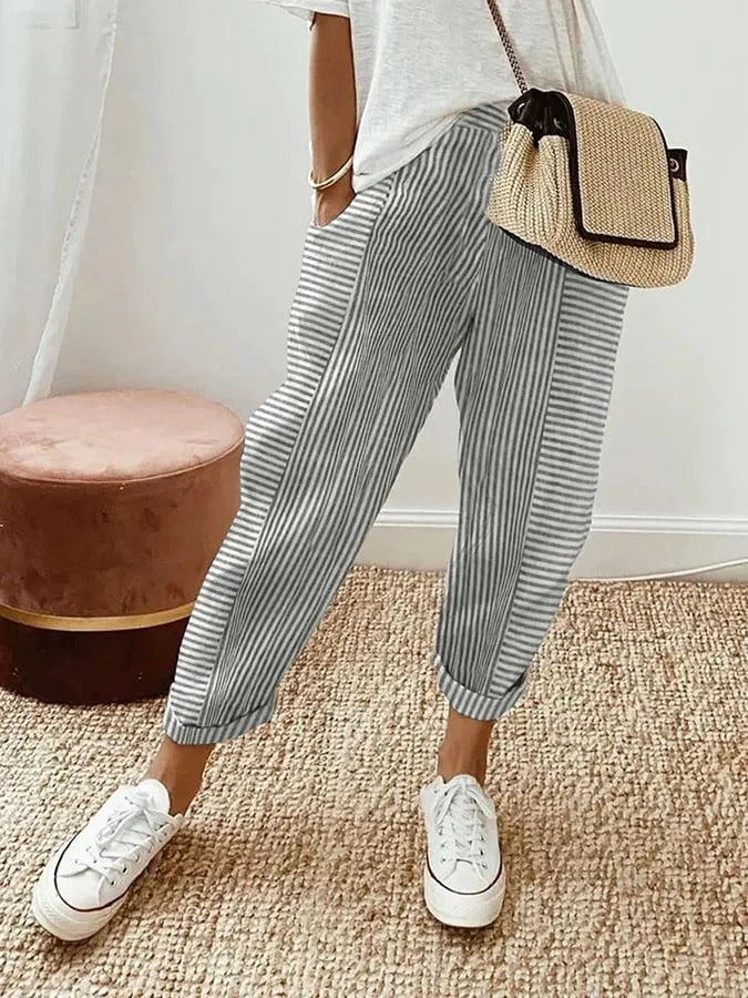 Sylvia™ – Striped Relaxed Trouser