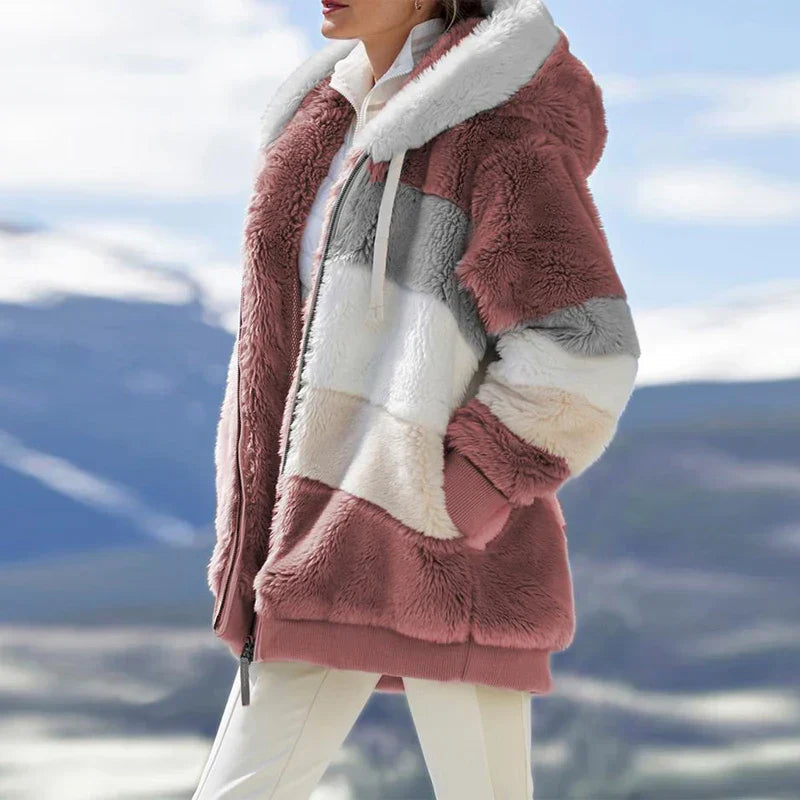Sylvia™ - Women's Winter Jacket with Hood and Zipper