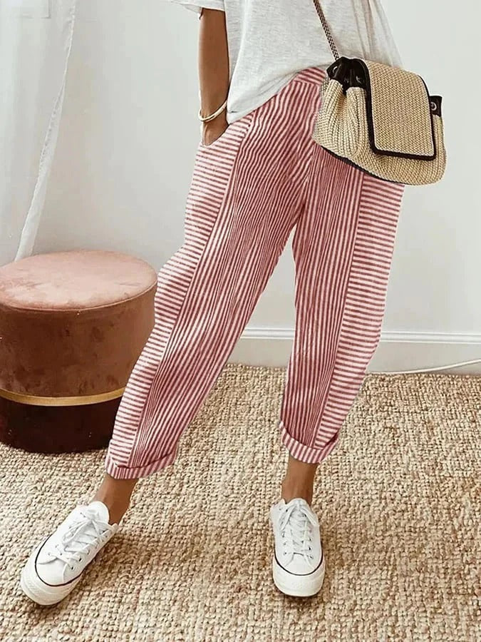 Sylvia™ – Striped Relaxed Trouser