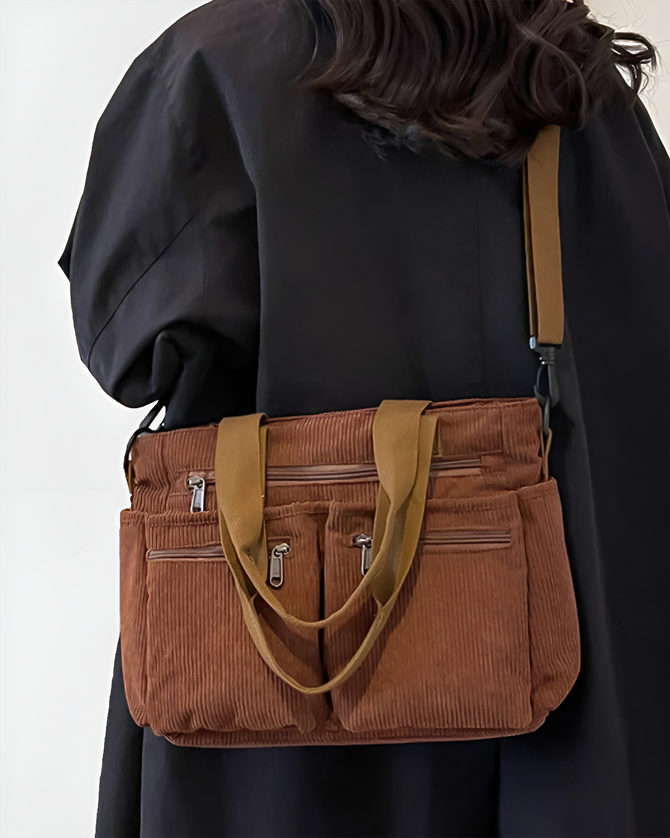 Sylvia™ – Corduroy Utility Tote Bag