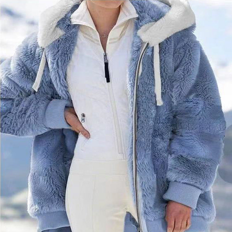 Sylvia™ - Women's Winter Jacket with Hood and Zipper