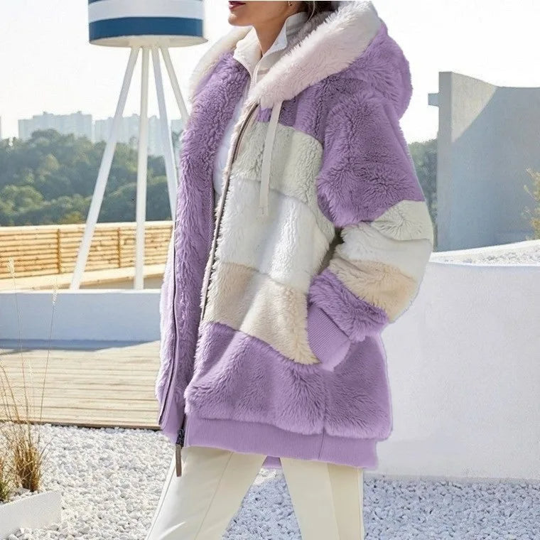 Sylvia™ - Women's Winter Jacket with Hood and Zipper