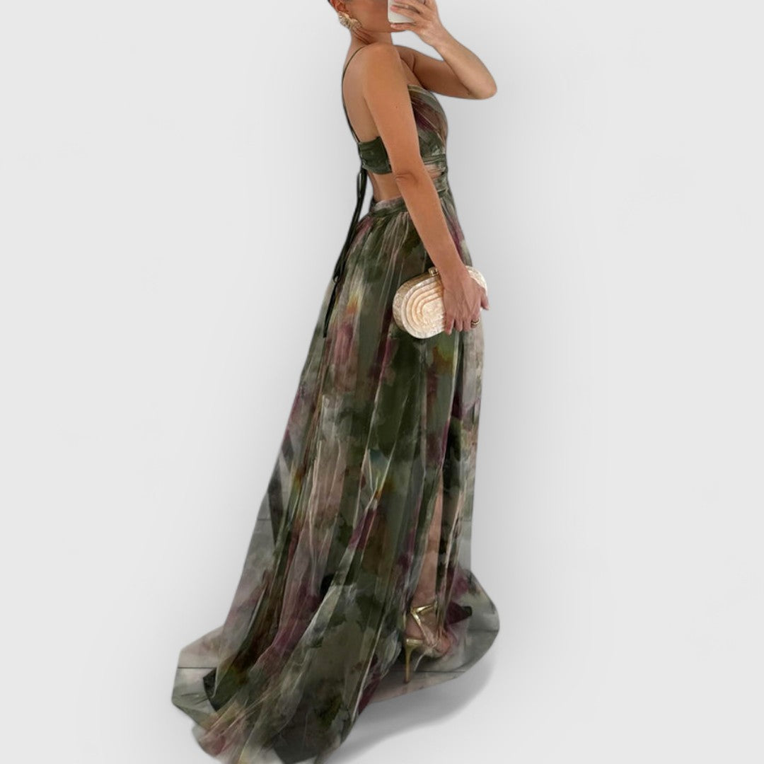 Sylvia™ – Draped Cut-Out Maxi Dress