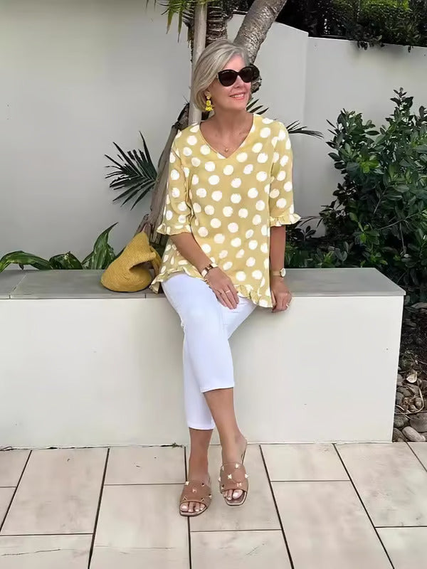 Sylvia™ – Relaxed Polka Dot Tunic