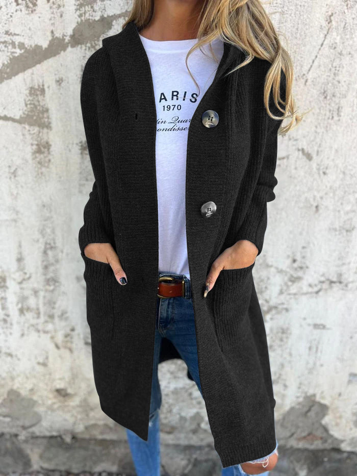 Sylvia™ | Long Buttoned Cardigan