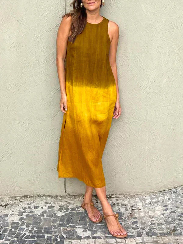 Sylvia™  – Sleeveless Ombre Midi Dress