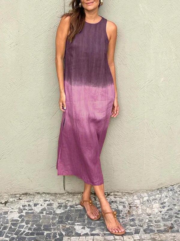Sylvia™  – Sleeveless Ombre Midi Dress